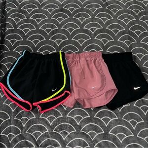 Nike Women's Athletic Shorts - Black, Pink, size XS. Bundle of 3.
